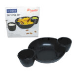 3-Piece Ceramic Serving Set for Snacks