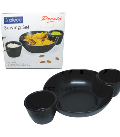 3-Piece Ceramic Serving Set for Snacks