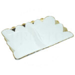 Rectangular Floral Double Plate – Ceramic Serving Dish with Two Portions