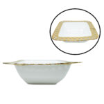 Elegant Chain Border Serving Bowl for Any Occasion