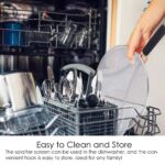 Stainless Steel Splashproof Screen Protector – Oil Splatter Guard for Frying Pans
