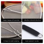 Stainless Steel Splashproof Screen Protector – Oil Splatter Guard for Frying Pans
