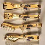 Presto Black Flower Golden Motif Tong – Pakistan