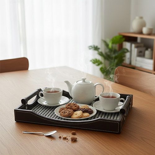 Black Check 2 Piece Tray Model